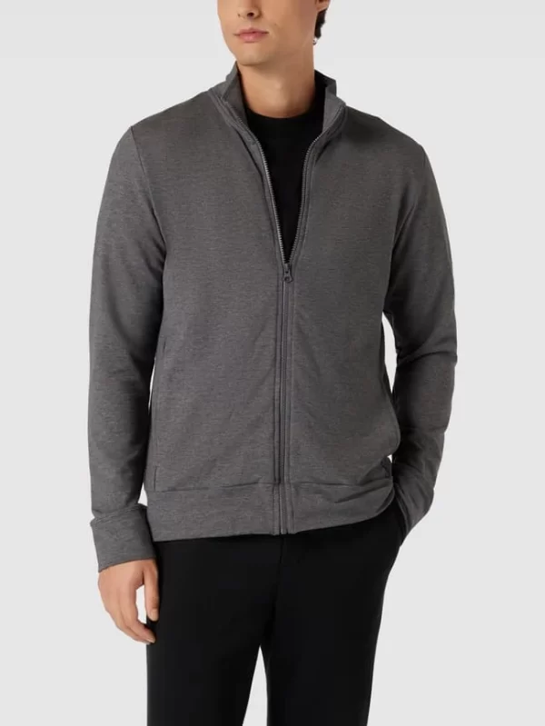 Mey Sweatjacke Mit Stehkragen Modell ‚ENJOY‘ – Mittelgrau Meliert 5