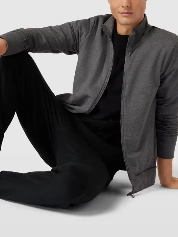 Mey Sweatjacke Mit Stehkragen Modell ‚ENJOY‘ – Mittelgrau Meliert 4