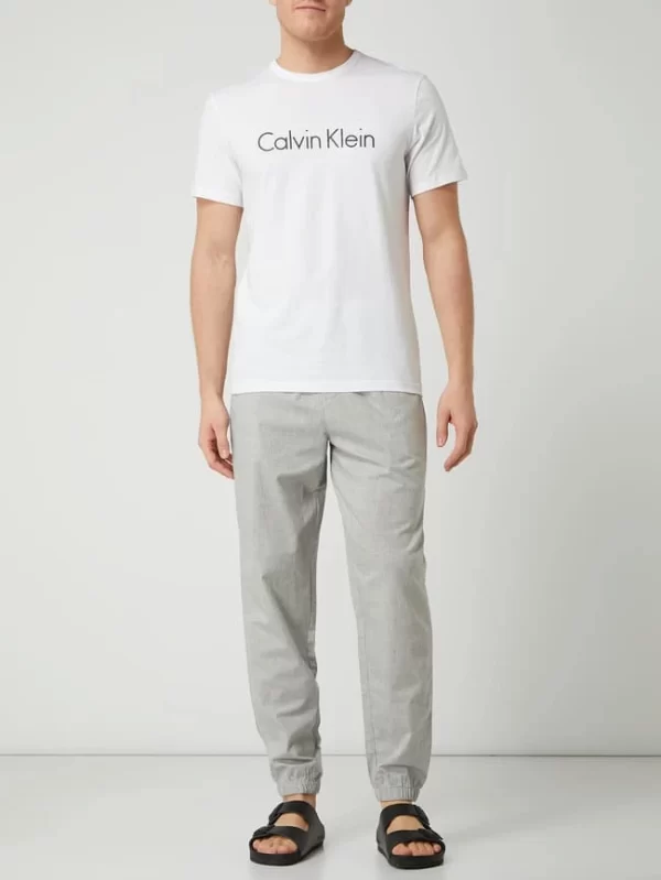 Calvin Klein Underwear T-Shirt Aus Baumwolle Mit Logo-Print – Weiß 1