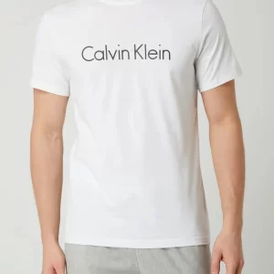 Calvin Klein Underwear T-Shirt Aus Baumwolle Mit Logo-Print – Weiß 13
