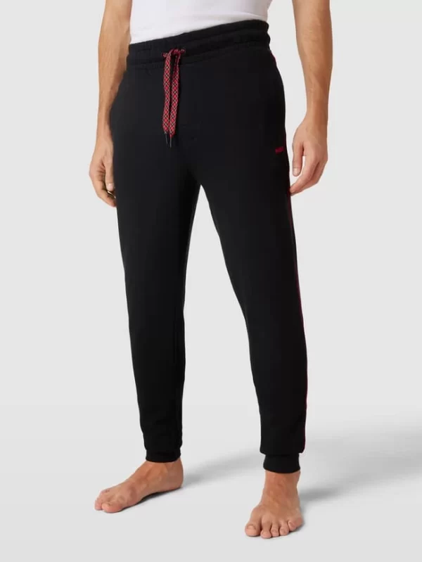 HUGO Sweatpants Mit Label-Stitching Modell ‚Checked‘ – Rot 5