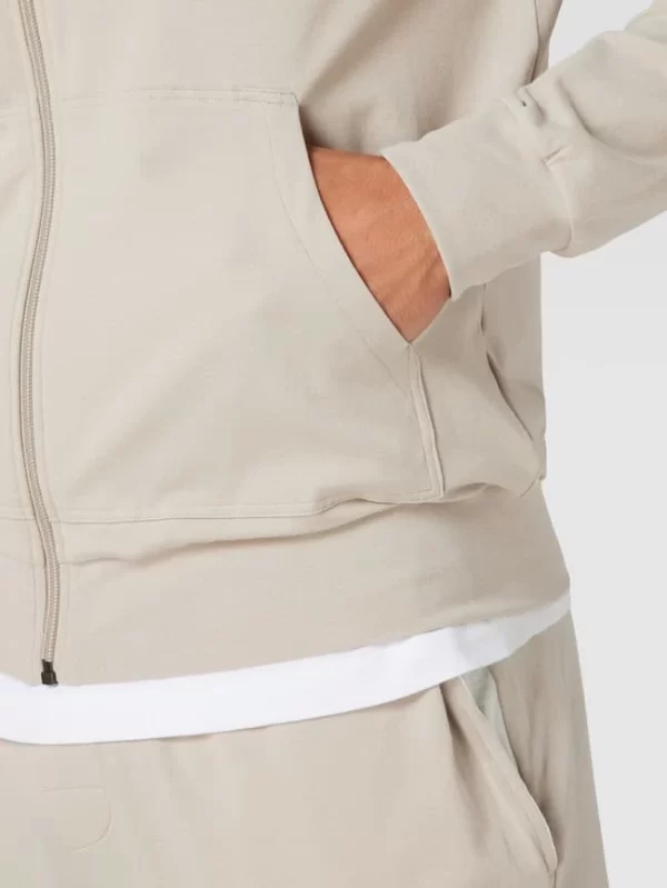 BOSS Sweatjacke Mit Label-Stitching Modell ‚Jacket Z‘ – Beige 4