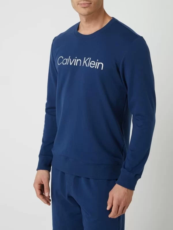 Calvin Klein Underwear Pyjama-Oberteil Mit Logo-Print – Blau 5