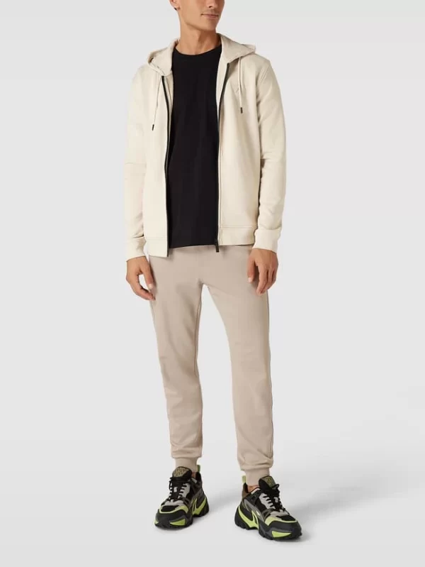 Guess Sweatjacke Mit Label-Patch – Beige 1