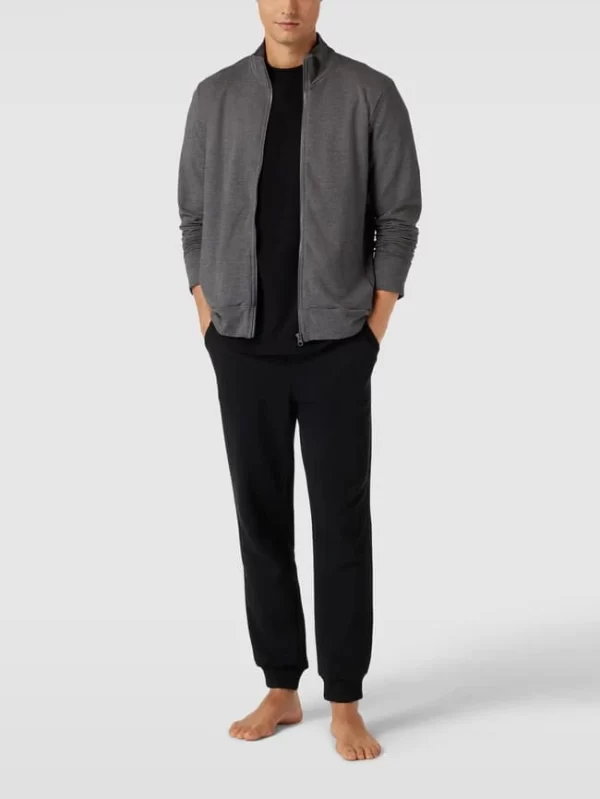 Mey Sweatjacke Mit Stehkragen Modell ‚ENJOY‘ – Mittelgrau Meliert 1