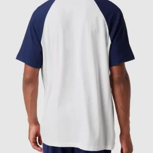 Tommy Hilfiger T-Shirt Im Colour-Blocking-Design Mit Label-Print – Marineblau 15