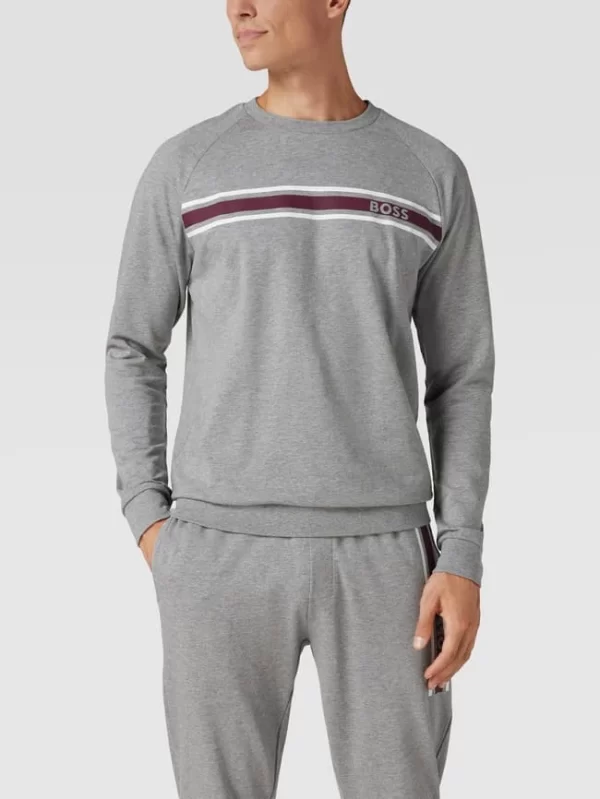 BOSS Sweatshirt Mit Logo-Print Modell ‚Authentic Sweatshirt‘ – Hellgrau 5