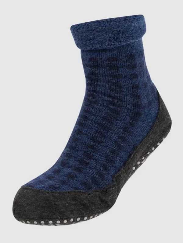 Falke Haussocken Aus Schurwollmischung Modell ‚Cosyshoe‘ – Rauchblau 1