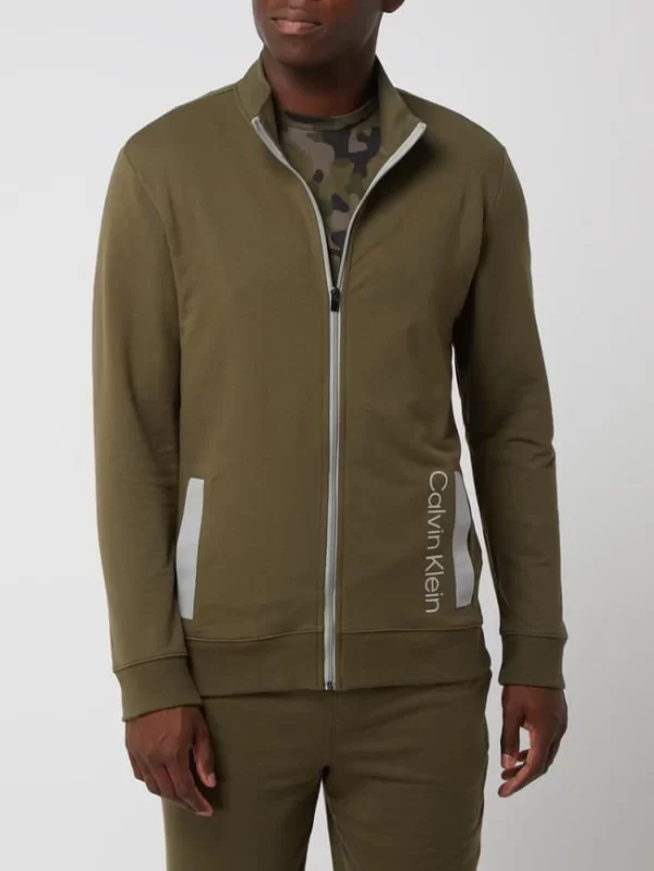 Calvin Klein Underwear Sweatjacke Mit Logo-Print – Olivgrün 5