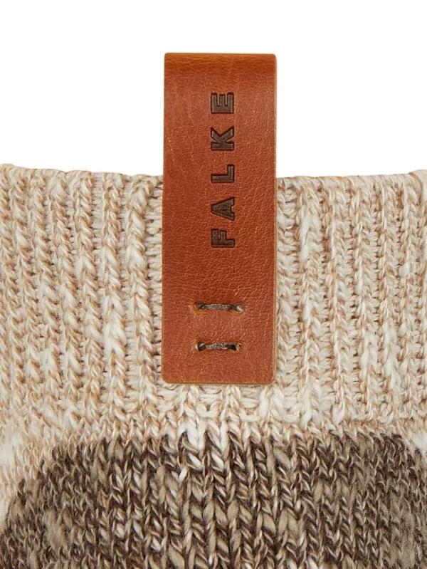 Falke Haussocken Aus Baumwollmischung – Beige Meliert 3