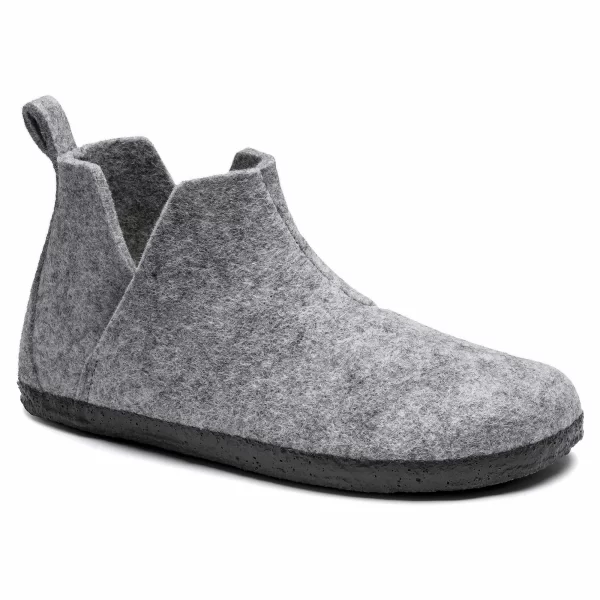 Birkenstock Andermatt Shearling Pantoffeln Senior Hellgrau 7