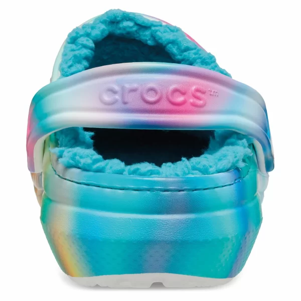 Crocs Classic Lined Solarized Clogs Für Erwachsene Blauw – Roze – Wit 7