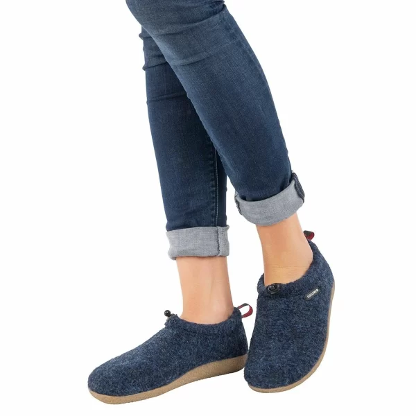 Giesswein Vent Pantoffeln Senior Marine – Blau 4
