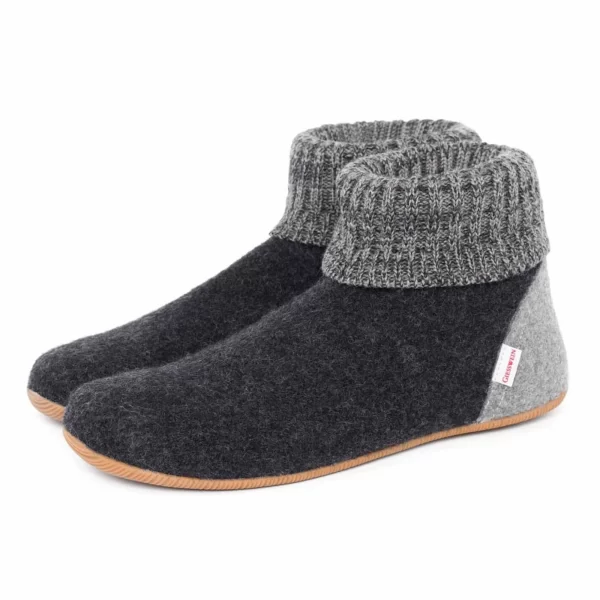 Giesswein Wildpoldsried Pantoffeln Senior Dunkelgrau 1