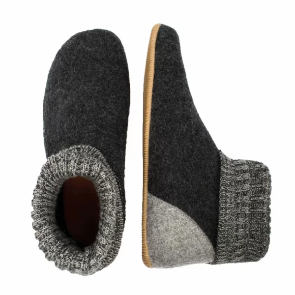 Giesswein Wildpoldsried Pantoffeln Senior Dunkelgrau 3