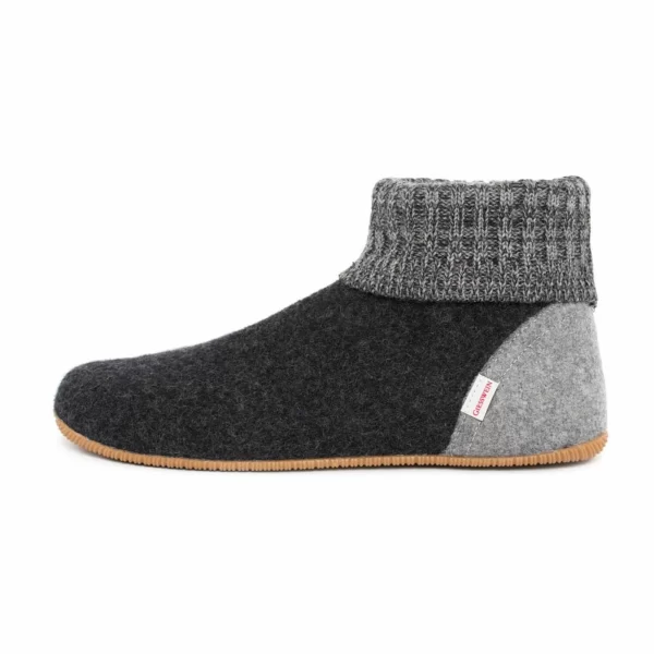 Giesswein Wildpoldsried Pantoffeln Senior Dunkelgrau 4