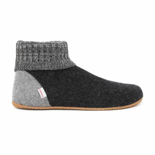 Giesswein Wildpoldsried Pantoffeln Senior Dunkelgrau 6