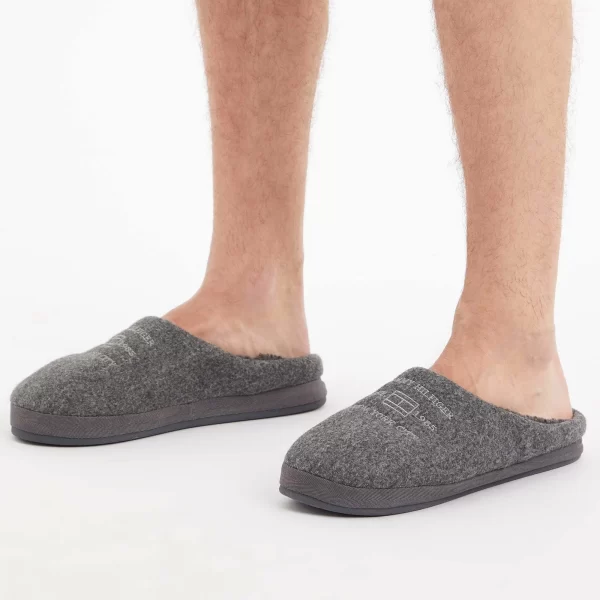 Tommy Hilfiger Pantoffeln Herren Grau 7