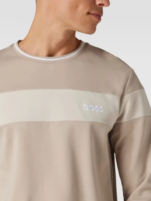 BOSS Sweatshirt Mit Logo-Stitching Modell ‚Tracksuit Sweatshirt‘ – Beige 4