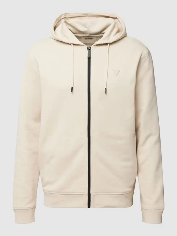 Guess Sweatjacke Mit Label-Patch – Beige 3