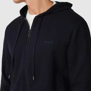 BOSS Sweatjacke Mit Label-Stitching – Marineblau 11