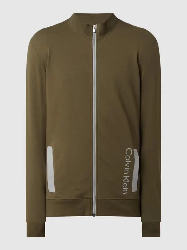 Calvin Klein Underwear Sweatjacke Mit Logo-Print – Olivgrün 3