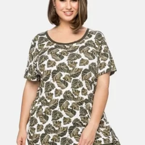 Sheego Shirt Offwhite Bedruckt 9