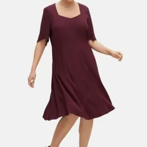 Sheego Cocktailkleid Aubergine 8