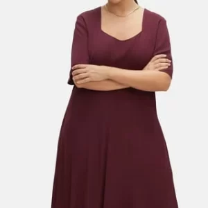 Sheego Cocktailkleid Aubergine 12