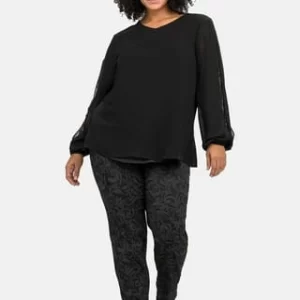 Sheego Hose Schwarz 9
