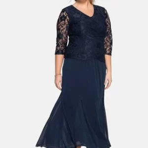 Sheego Abendkleid Marine 9
