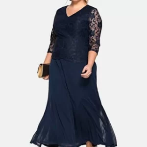 Sheego Abendkleid Marine 15