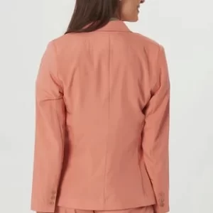 MANGUUN Blazer, Reverskragen, Uni, Für Damen Lachs 10