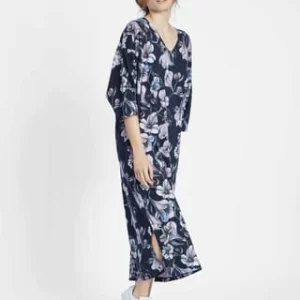 Nanso Damen Kaftan, Länge 120cm Kellotarha Blue Toned 7
