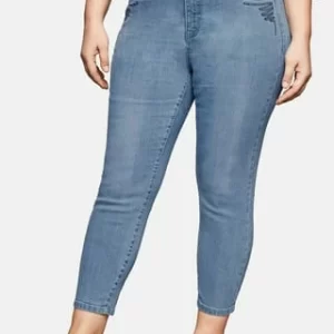 Sheego Jeans Light Blue Used Denim 9